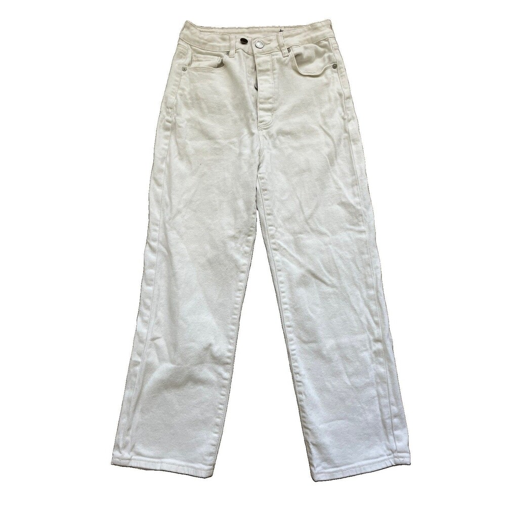 Blank NYC Jeans Size 27 Women’s Off White The Baxter Ribcage Straight Leg Denim